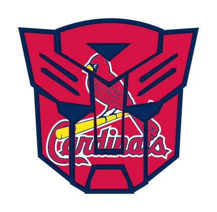 Autobots St. Louis Cardinals logo vinyl decal